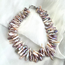 Charger l&#39;image dans la galerie, Spectacular Purplish Long Stick Biwa Pearl Necklace
