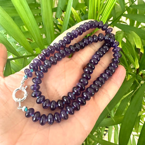 Dark Purple Amethyst Candy Necklace
