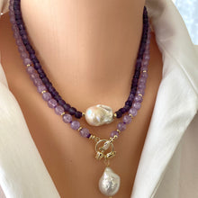 Charger l&#39;image dans la galerie, 17.5&quot;inches long Amethyst necklace
